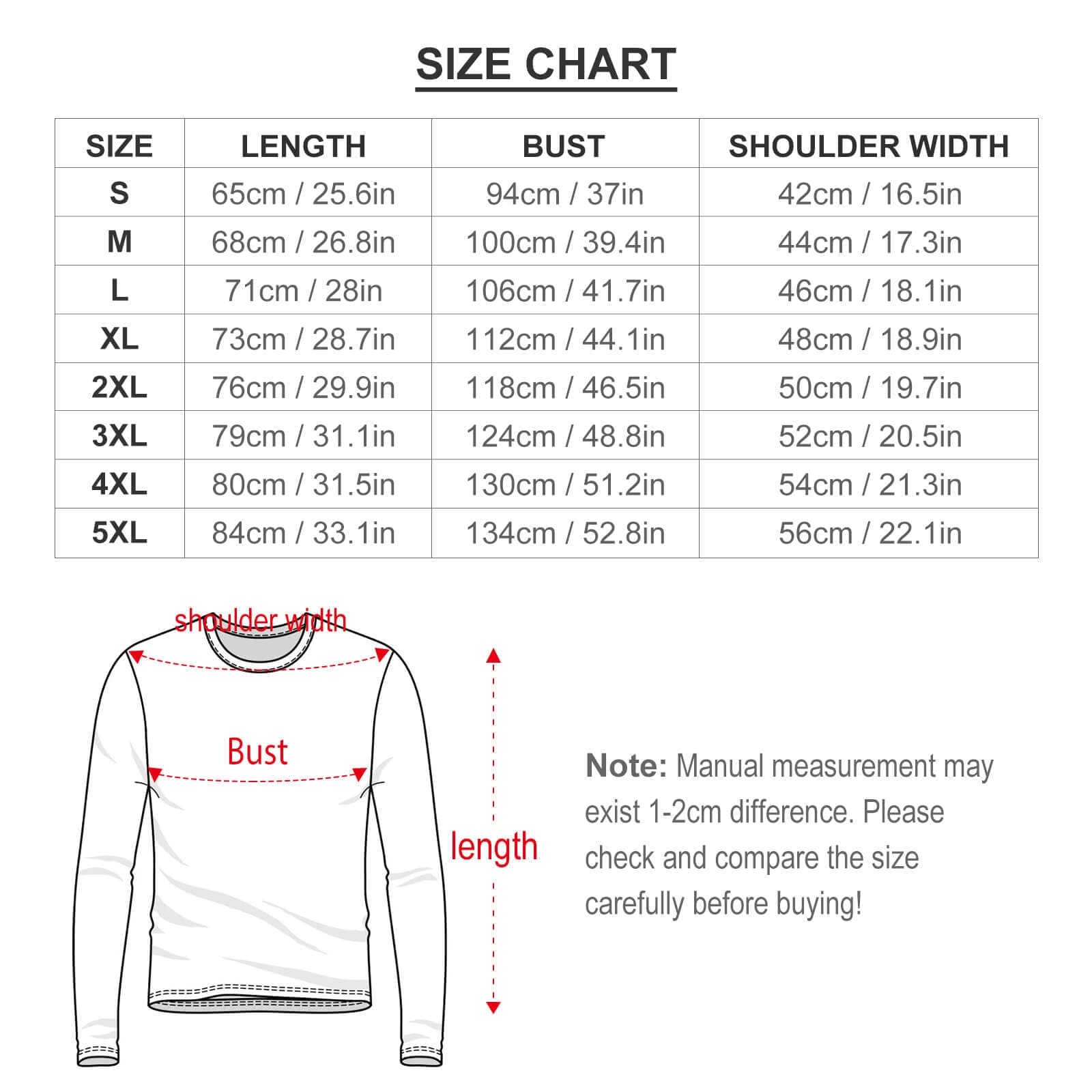 Custom Custom Big Face Full Print Long Sleeve T-Shirt with Red Hat Christmas Pattern Create Your Own Personalized Couple All Over Print T-shirt - YesCustom