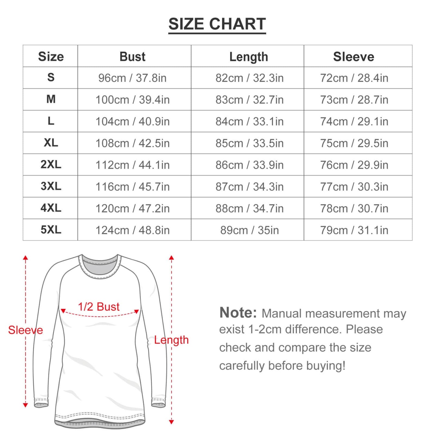 Custom Custom Big Face Full Print Long Sleeve T-Shirt with Red Hat Christmas Pattern Create Your Own Personalized Couple All Over Print T-shirt - YesCustom