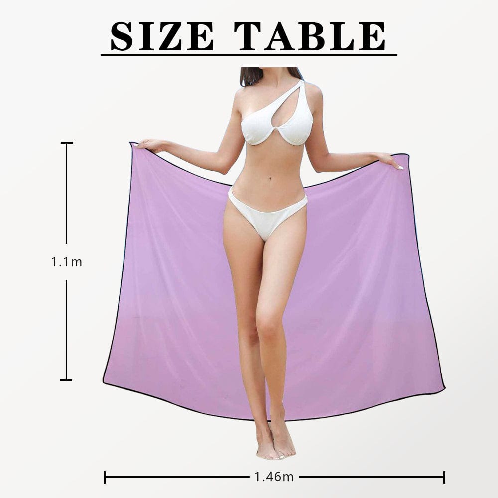 Custom Custom Boyfriends Face Long Sarongs Beach Wrap Personalized Bikini Cover Up - YesCustom