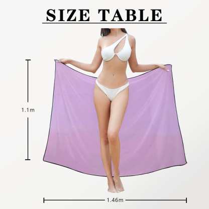 Custom Custom Boyfriends Face Long Sarongs Beach Wrap Personalized Bikini Cover Up - YesCustom