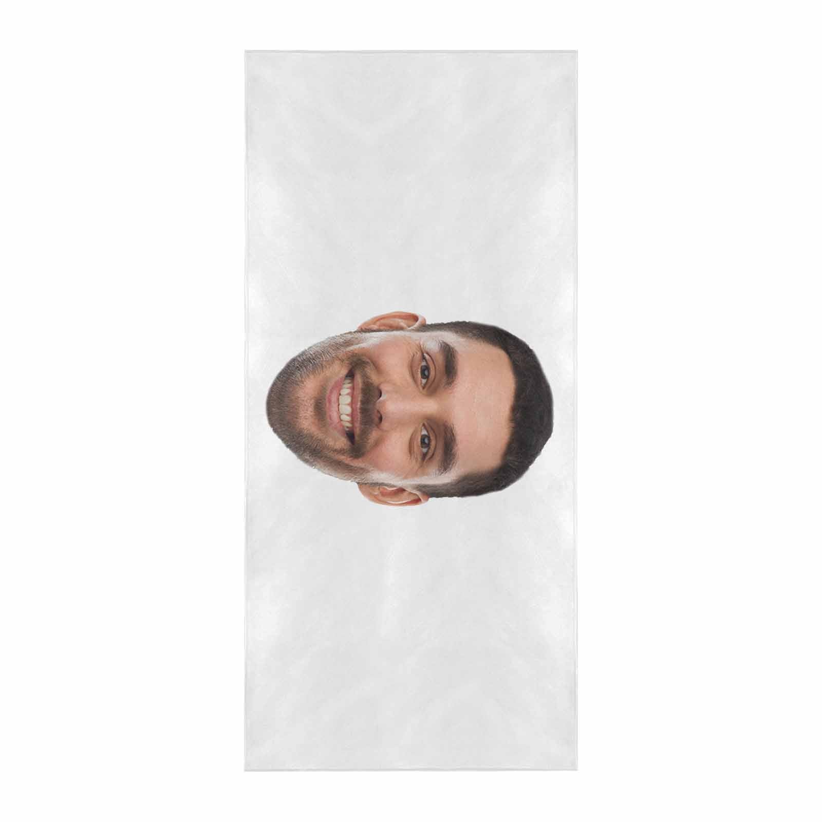 Custom Big Face Photo Beach Towel Quick-Dry, Sand-Free, Super Absorbent, Non-Fading, Beach&Bath Towel Beach Blanket Personalized Beach Towel Funny Selfie Gift - YesCustom