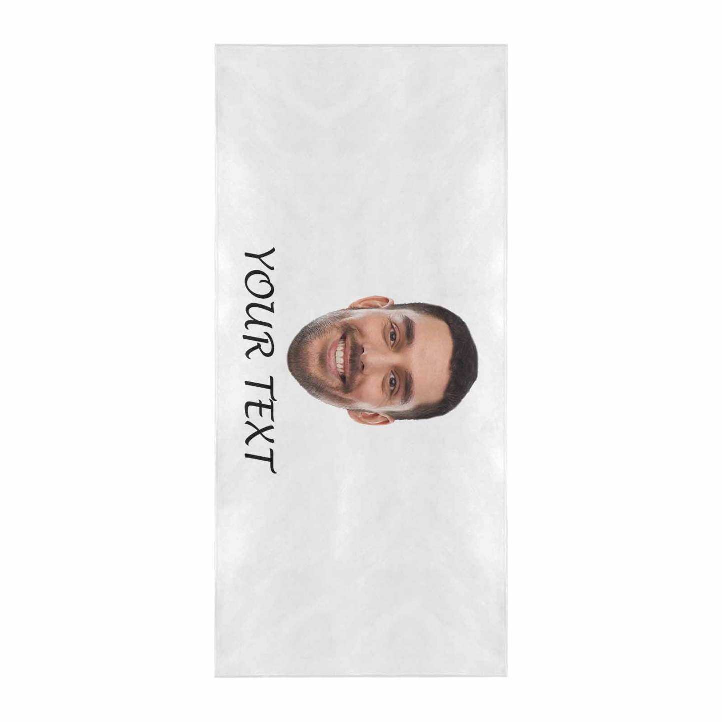 Custom Custom Big Face & Text Beach Towel Quick-Dry, Sand-Free, Super Absorbent, Non-Fading, Beach&Bath Towel Beach Blanket Personalized Beach Towel Funny Selfie Gift - YesCustom