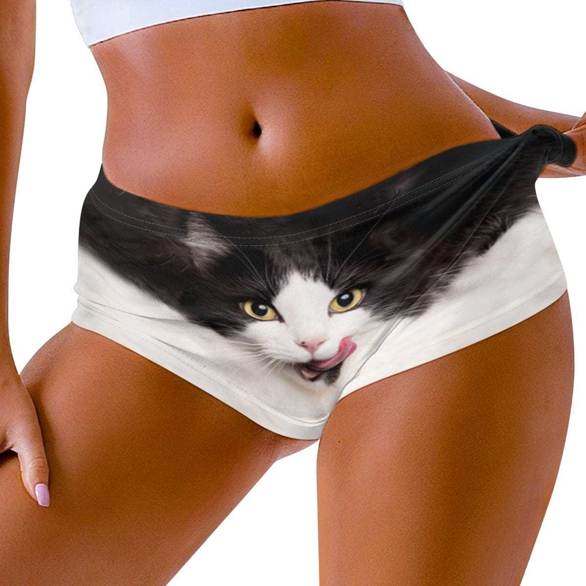 Custom Big Funny Face Women Sexy Short Pants Comfortable Fashion Gym Sport Daily Shorts Bottom - YesCustom