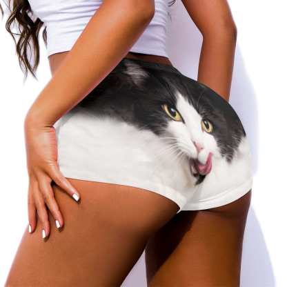 Custom Big Funny Face Women Sexy Short Pants Comfortable Fashion Gym Sport Daily Shorts Bottom - YesCustom