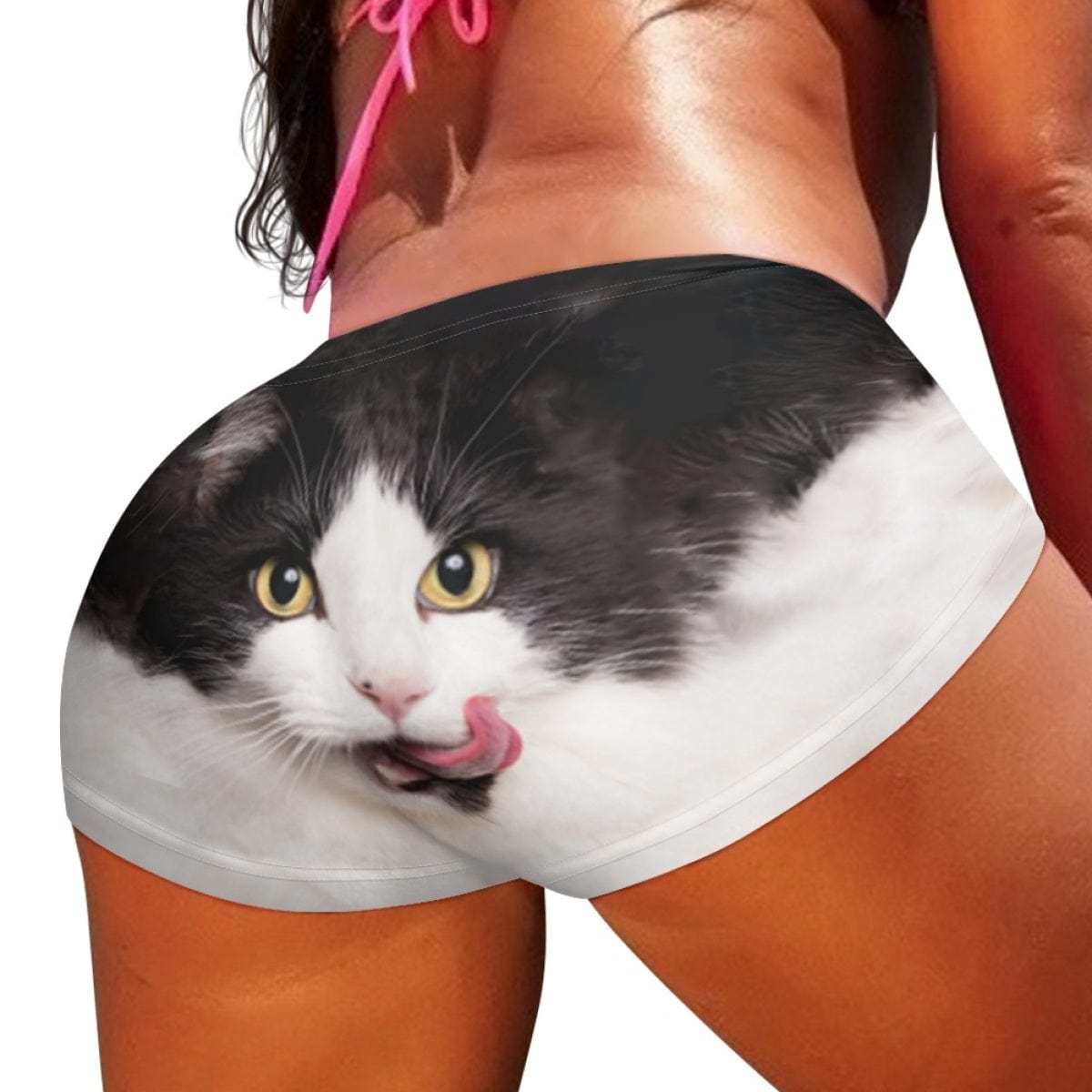 Custom Big Funny Face Women Sexy Short Pants Comfortable Fashion Gym Sport Daily Shorts Bottom - YesCustom