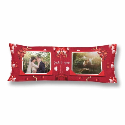 Custom Body Pillow Case with Picture Personalized Photo&Name Frame Love Body Pillow Cover 20"x54" - YesCustom
