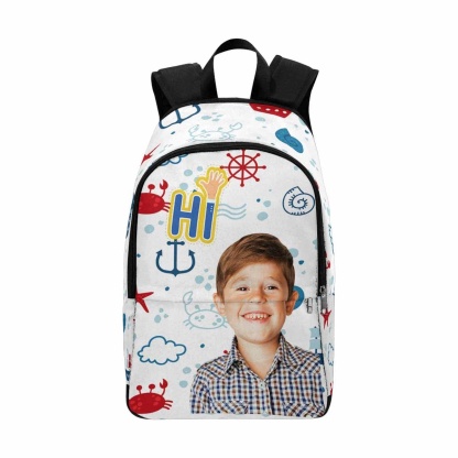 Custom Boy Face Sailor Backpack - YesCustom