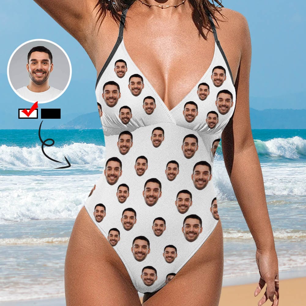 Custom Boyfriend Face All Women's One Piece Swimsuit - YesCustom