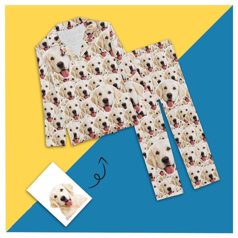 Custom Boyfriend Face All You Nightwear Personalized Women's Slumber Party Long Pajama Set - YesCustom