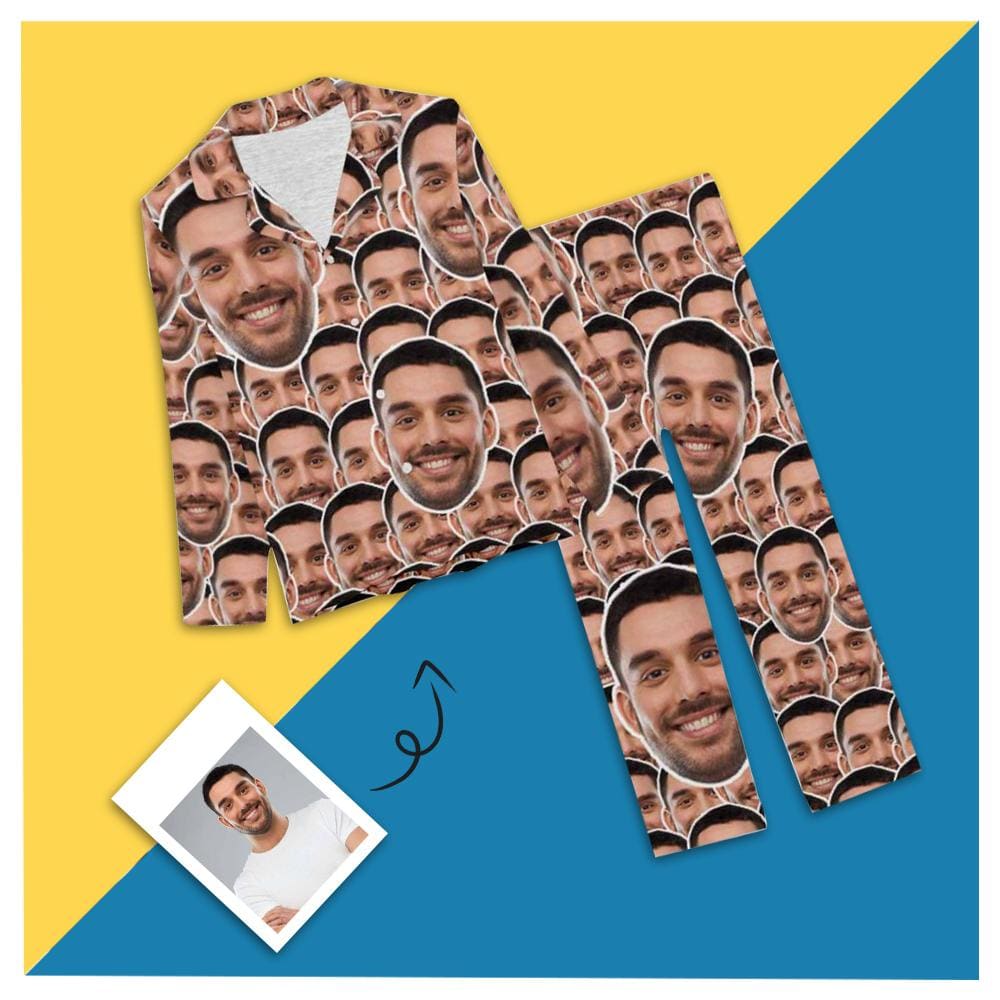 Custom Boyfriend Face All You Nightwear Personalized Women's Slumber Party Long Pajama Set - YesCustom