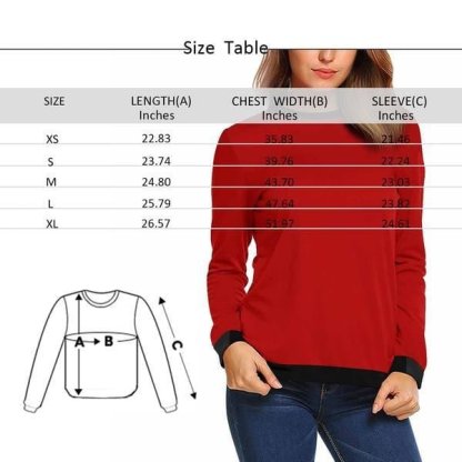Custom Custom Boyfriend Face Wave Women's Casual Crew Neck Sweatshirt Personalized Long Sleeve Loose Sweatshirt - YesCustom
