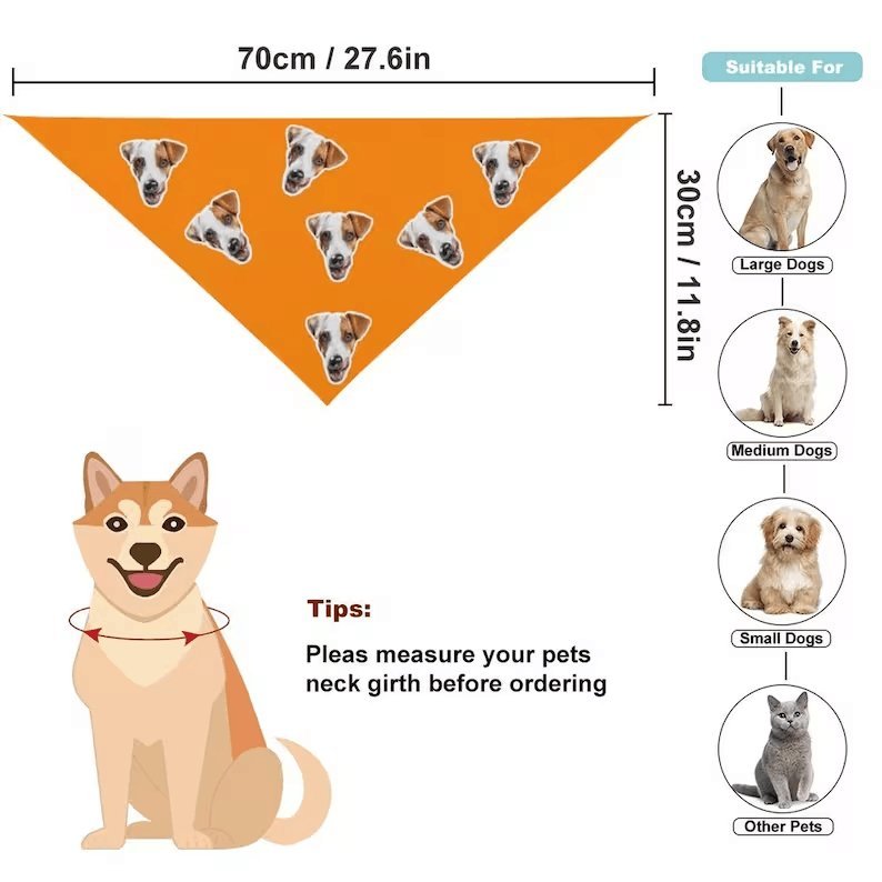 Custom Custom Cat Dog Face Solid Color Pajama Pants and Pet Dog Bandana - YesCustom