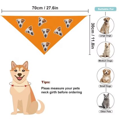 Custom Custom Cat Dog Face Solid Color Pajama Pants and Pet Dog Bandana - YesCustom