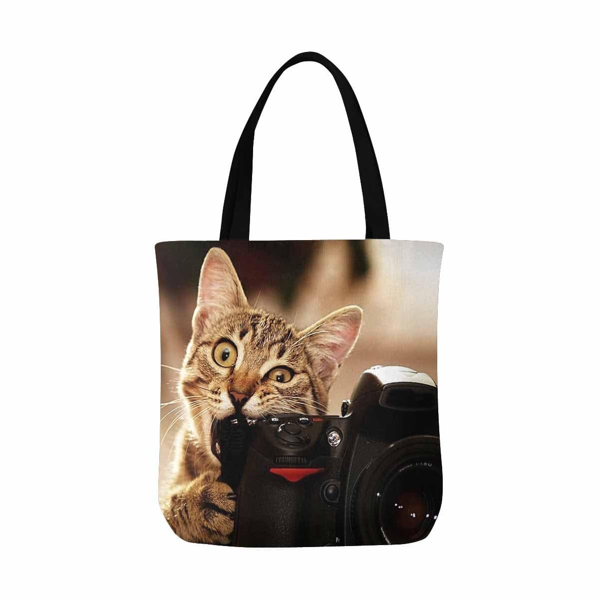 Custom Custom Cat Photo Canvas Tote Bag - YesCustom
