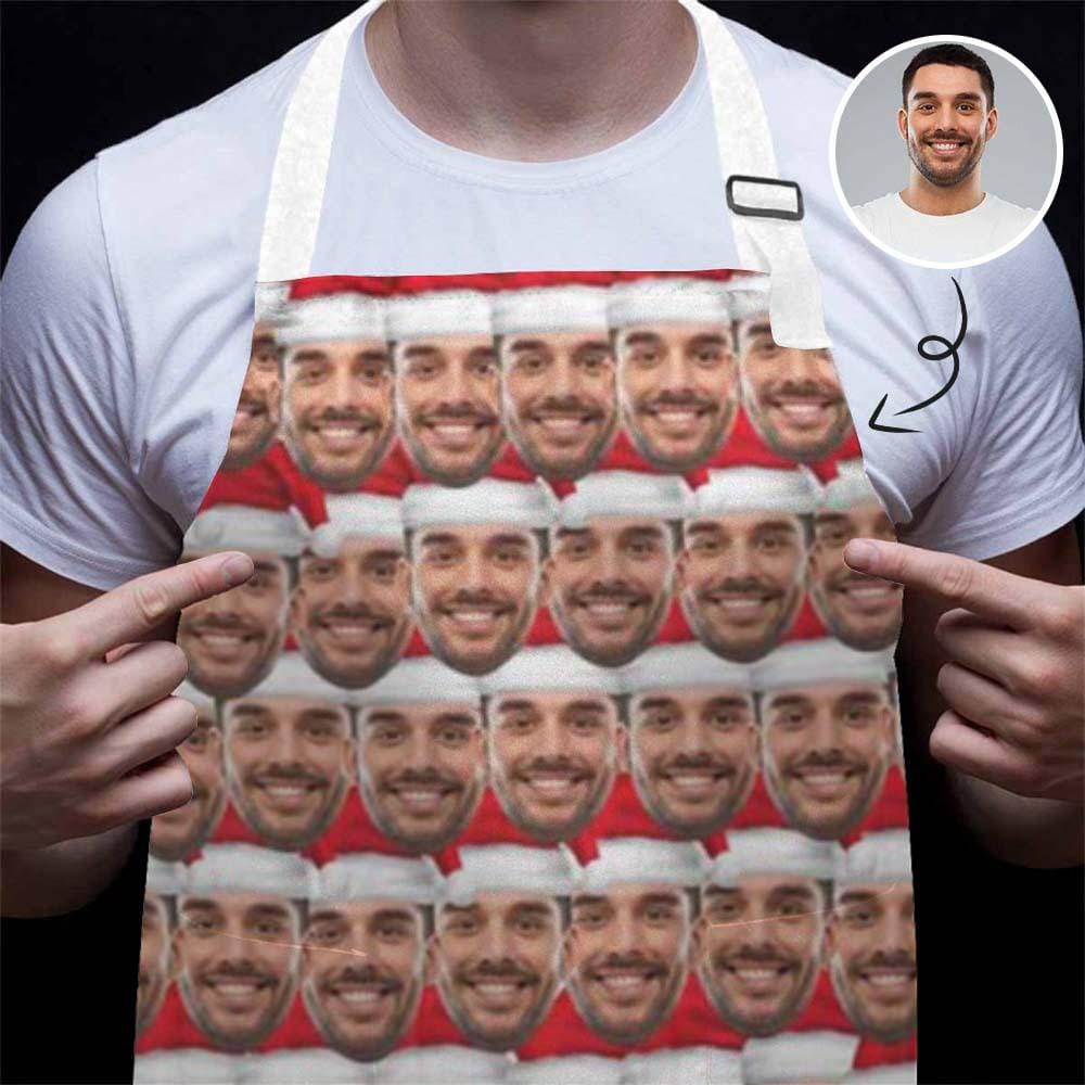 Custom Custom Christmas Face All Over Print Adjustable Apron - YesCustom