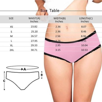 Custom Custom Christmas Hat Women's High-cut Briefs Personalized Face Underwear for Her - YesCustom
