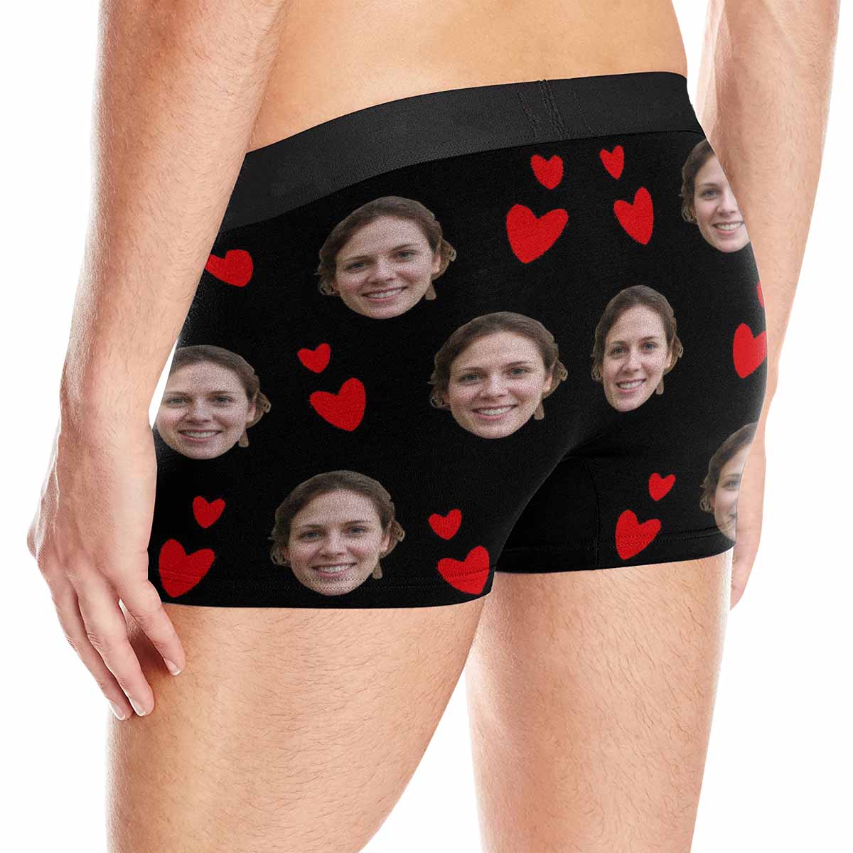 Custom Custom Couple Matching Lingerie Briefs I Licked It So It's Mine Personalized Face Underwear For Couple Valentine's Day Gift - YesCustom