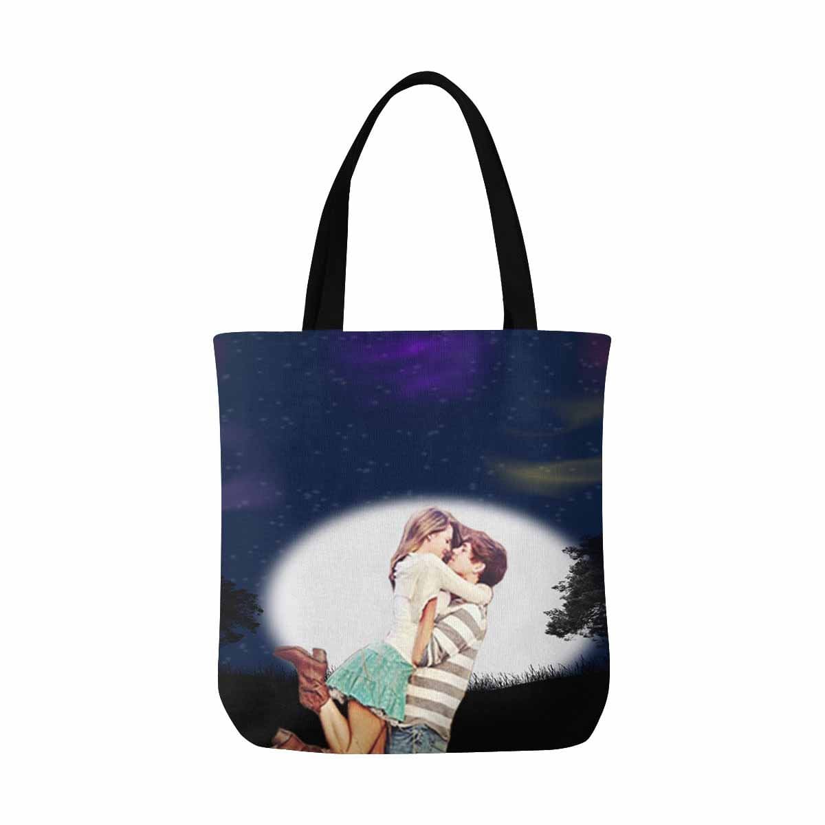 Custom Custom Couple Night Canvas Tote Bag - YesCustom