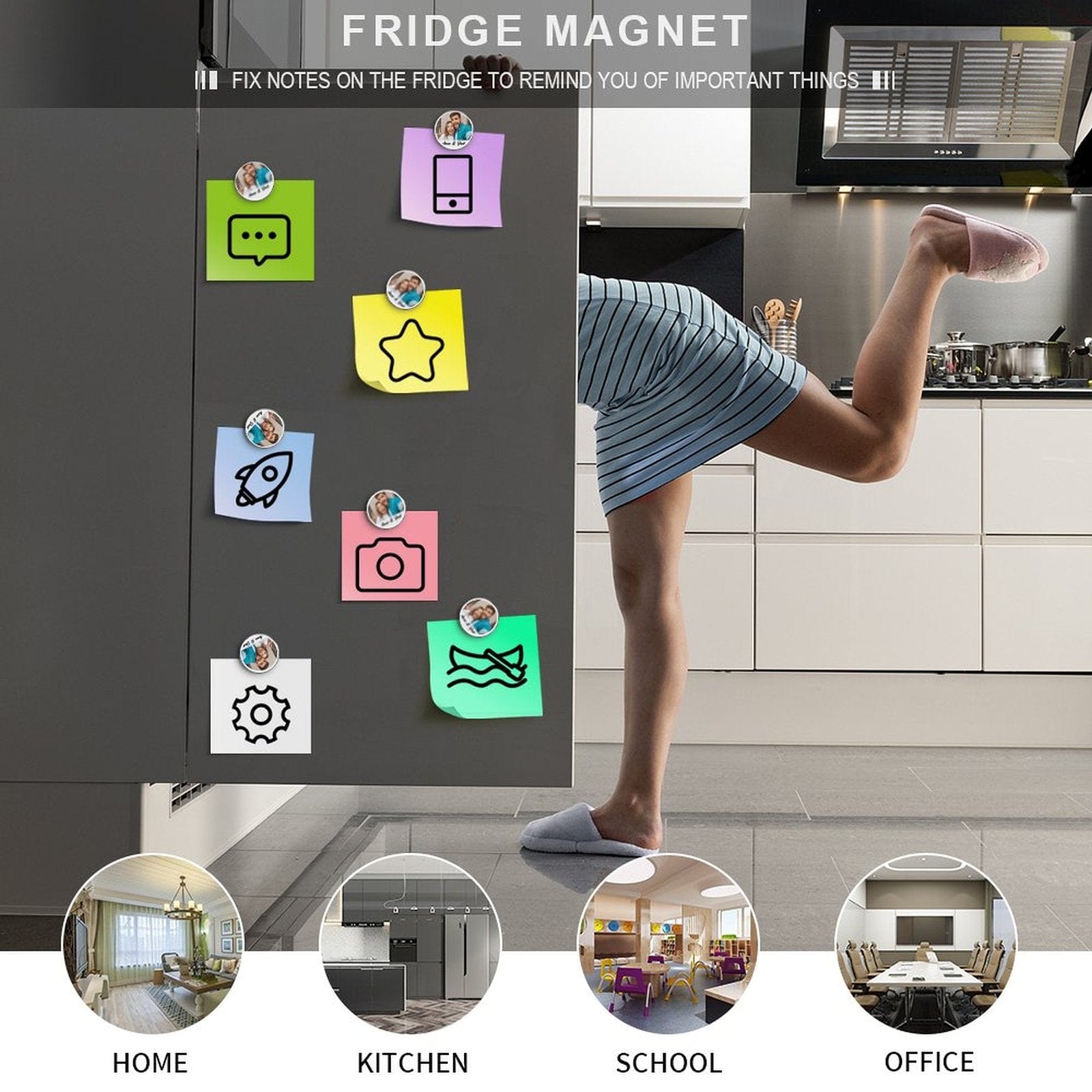 Custom Custom Couple Photo&Name Refrigerator Magnetic and Glass Sticker Round Shape Waterproof Personalized Fridge Magnets Beautiful Decorative Home Kitchen Magnet - YesCustom