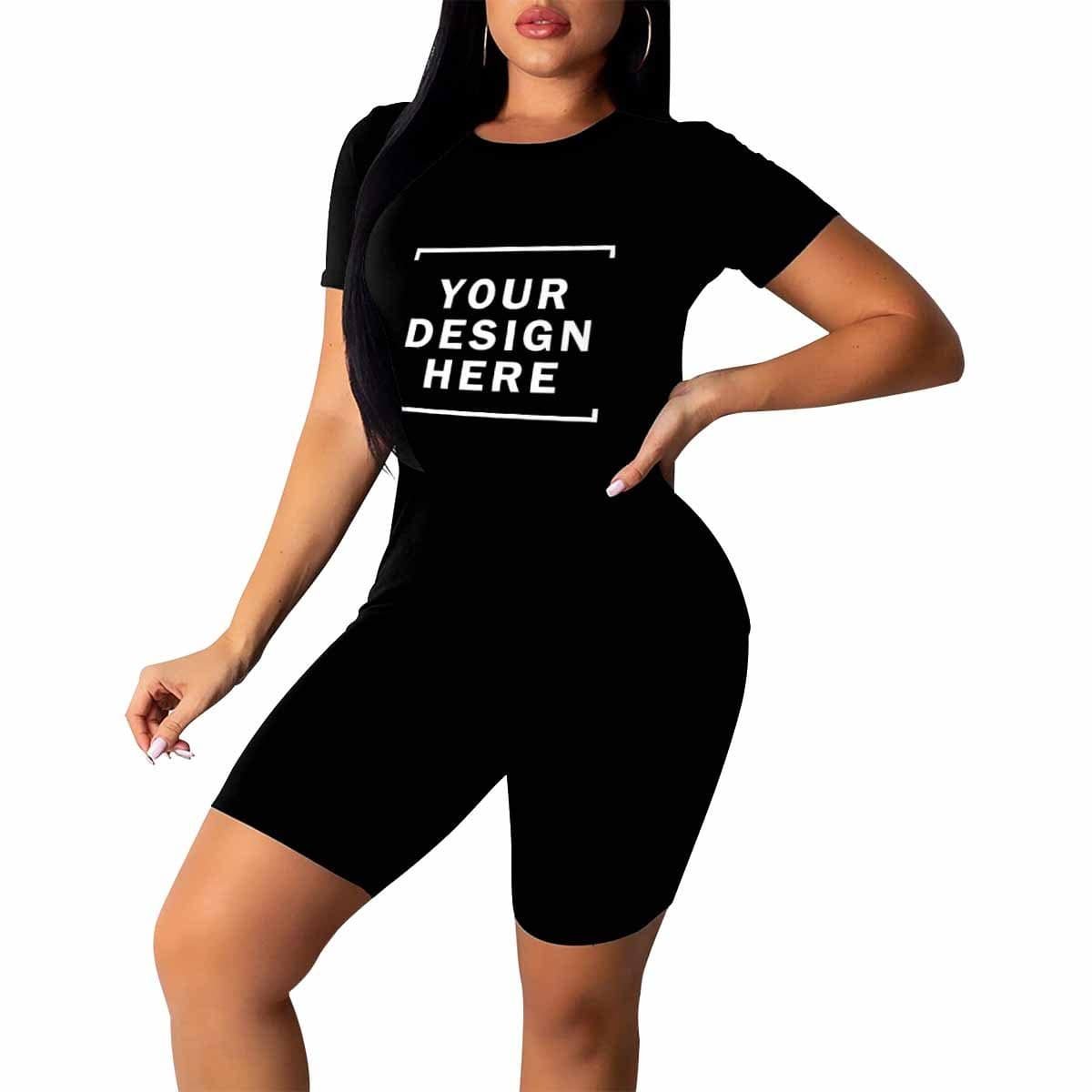 Custom Custom Design Yourself Women's Short Yoga Set - YesCustom