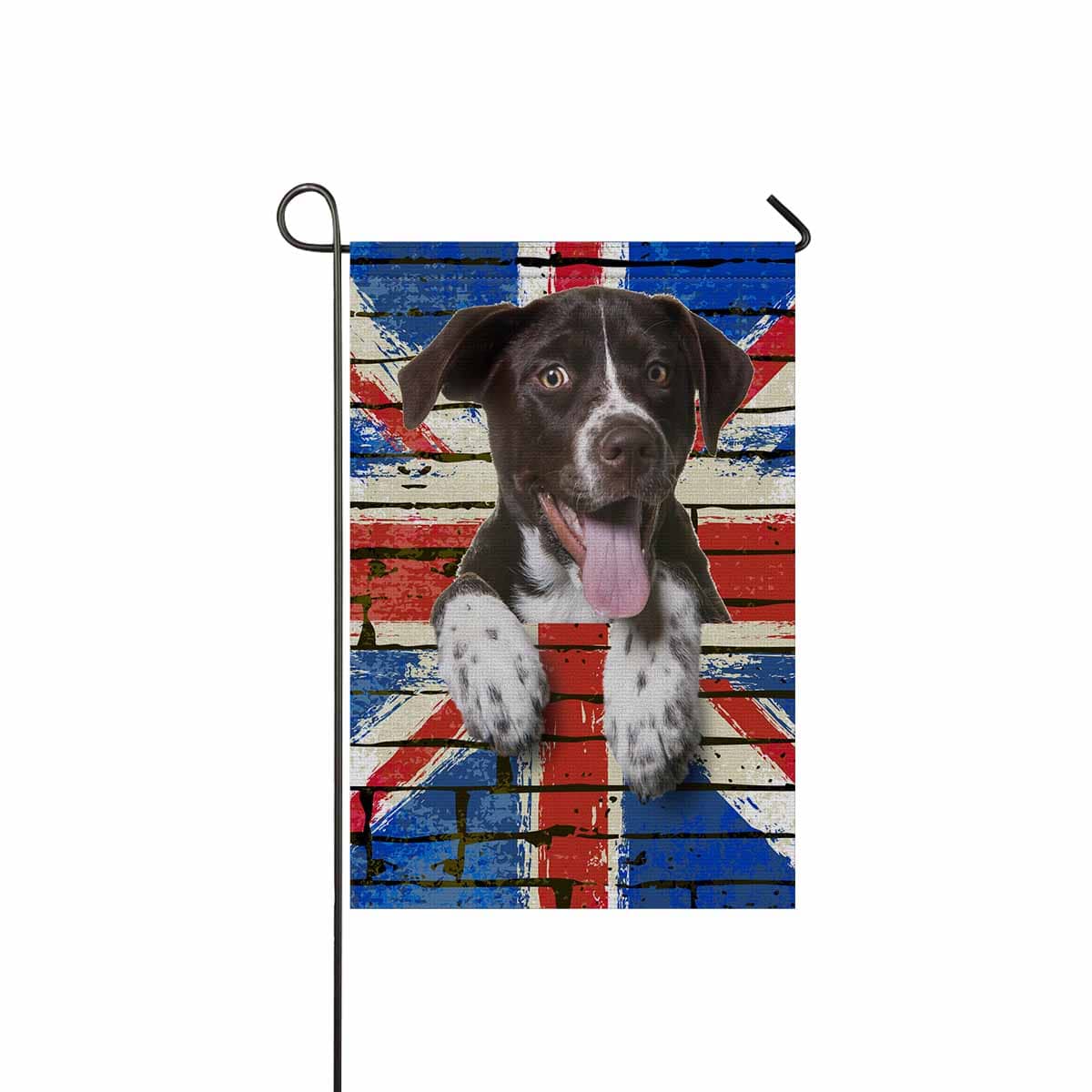 Custom Custom Dog Face British Garden Flag - YesCustom