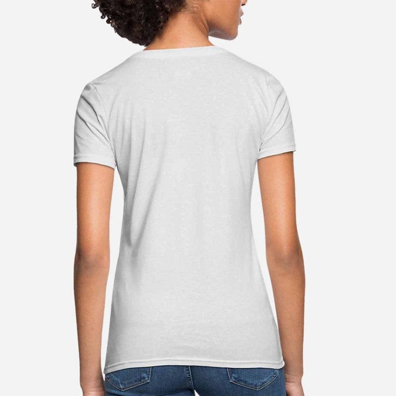 Custom Custom Dog Face Tee White Classic Women's All Over Print T-shirt Your Dog on A Shirt for Female - YesCustom