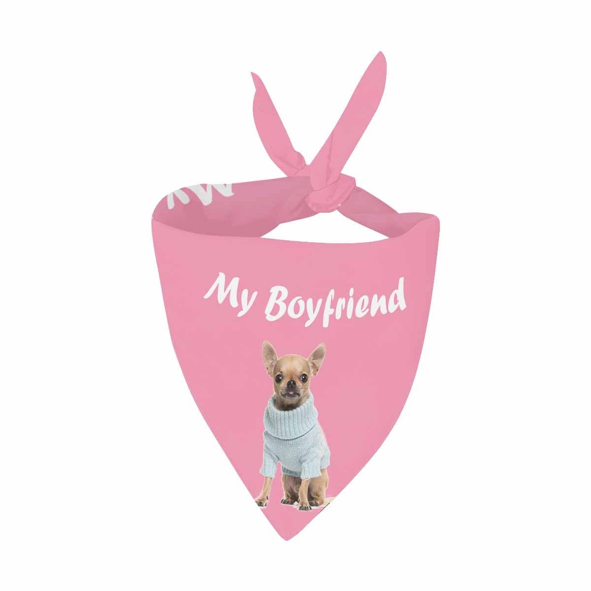Custom Custom Dog My Boyfriend Pet Bandana - YesCustom