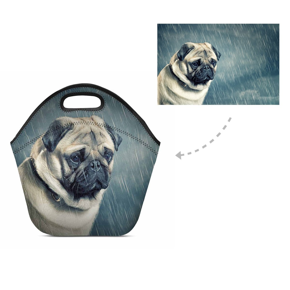Custom Custom Dog Neoprene Lunch Bag - YesCustom