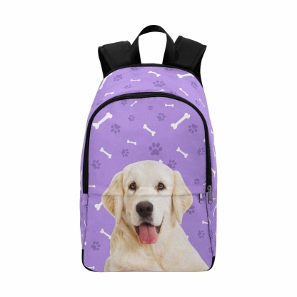 Custom Custom Dog Paw and Bone Backpack - YesCustom