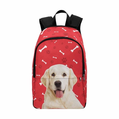 Custom Custom Dog Paw and Bone Backpack - YesCustom