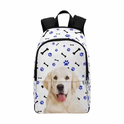 Custom Custom Dog Paw and Bone Backpack - YesCustom