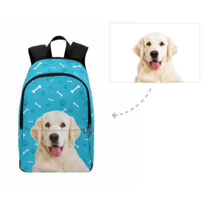 Custom Custom Dog Paw and Bone Backpack - YesCustom