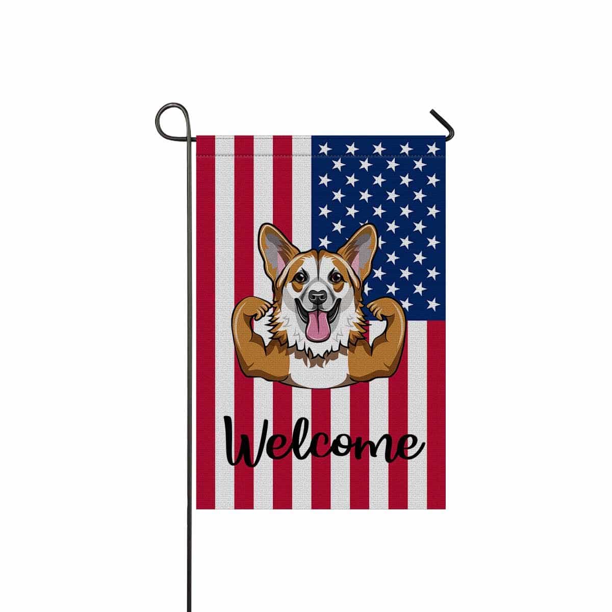 Custom Custom Dog US Garden Flag - YesCustom