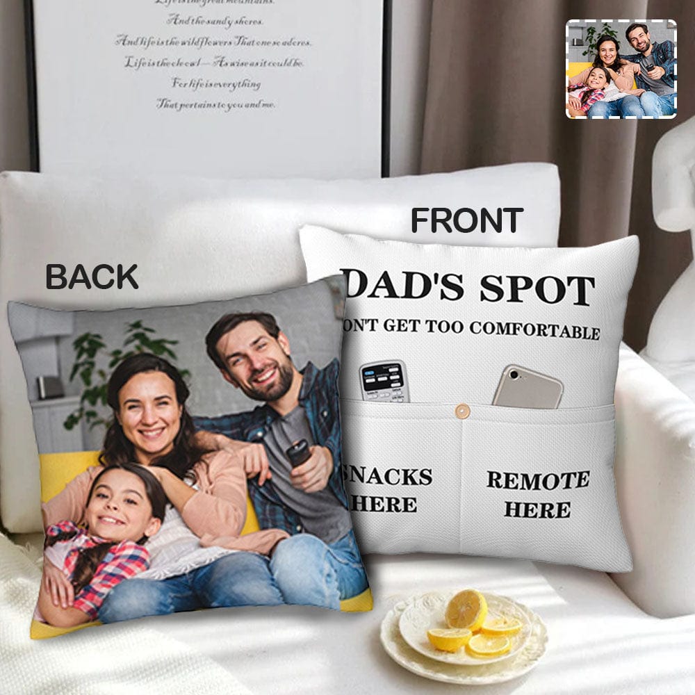 Custom Custom Double Sided Linen Decorative Throw Pillow Case Personalized Photo Natural Flax Soft Breathable Throw Pillow Case - YesCustom