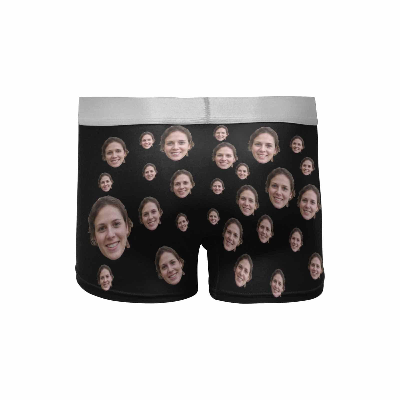 Custom Custom Elephant Pouch Boxer Briefs Personalized Face&Text Waistband Underwear Birthday Gifts Anniversary Gifts Valentine's Day Gift - YesCustom