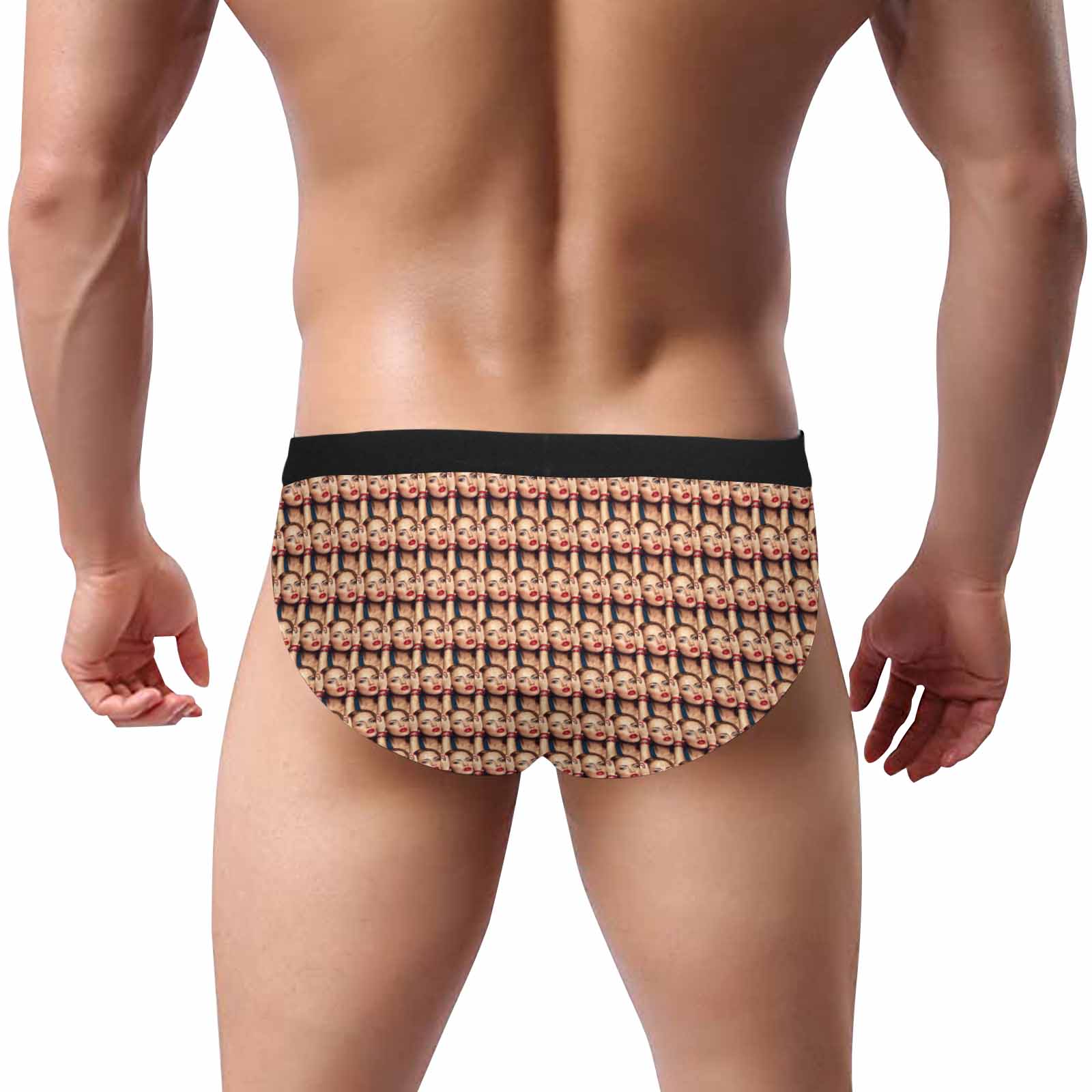 Custom Custom Face All About You Men's Mid Rise Briefs Put Your Face on Personalized Underwear for Husband or Boyfriend - YesCustom
