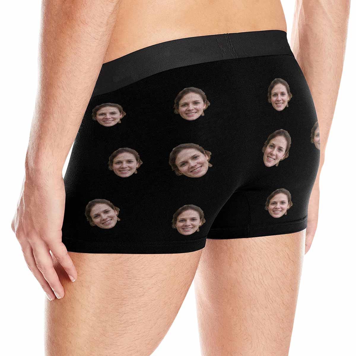 Custom Custom Face All Mine Men's All-Over Print Boxer Briefs Print Your Own Personalized Men's Boxer Underwear For Valentine's Day Gift - YesCustom