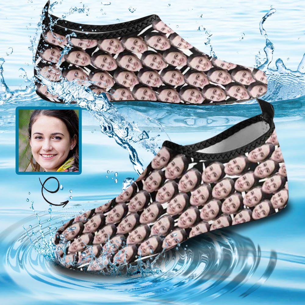Custom Custom Face All You Men's Barefoot Slip-on for sport Aqua Shoes Quick-Dry - YesCustom