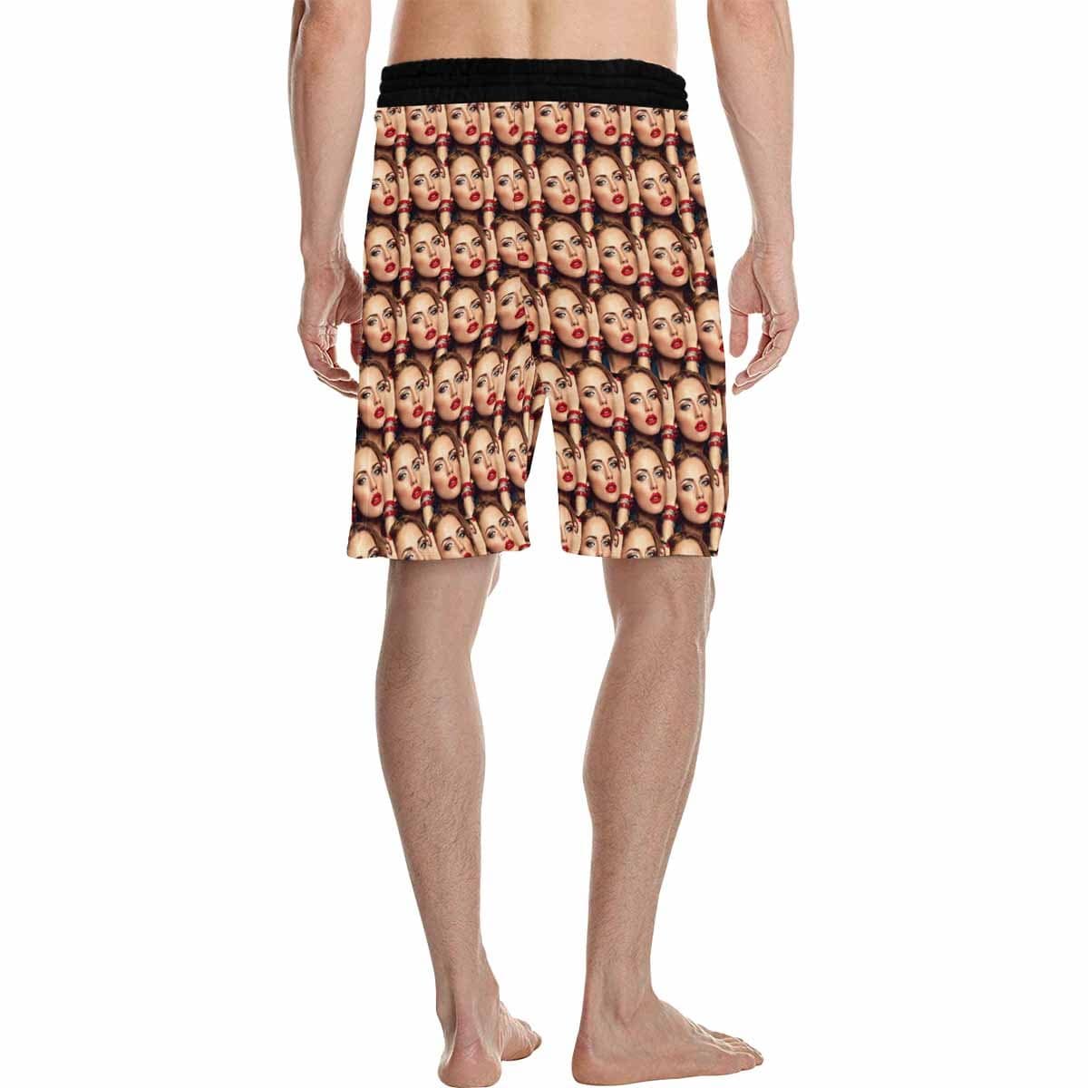 Custom Custom Face All You Personalized Photo Men's All Over Print Casual Shorts - YesCustom