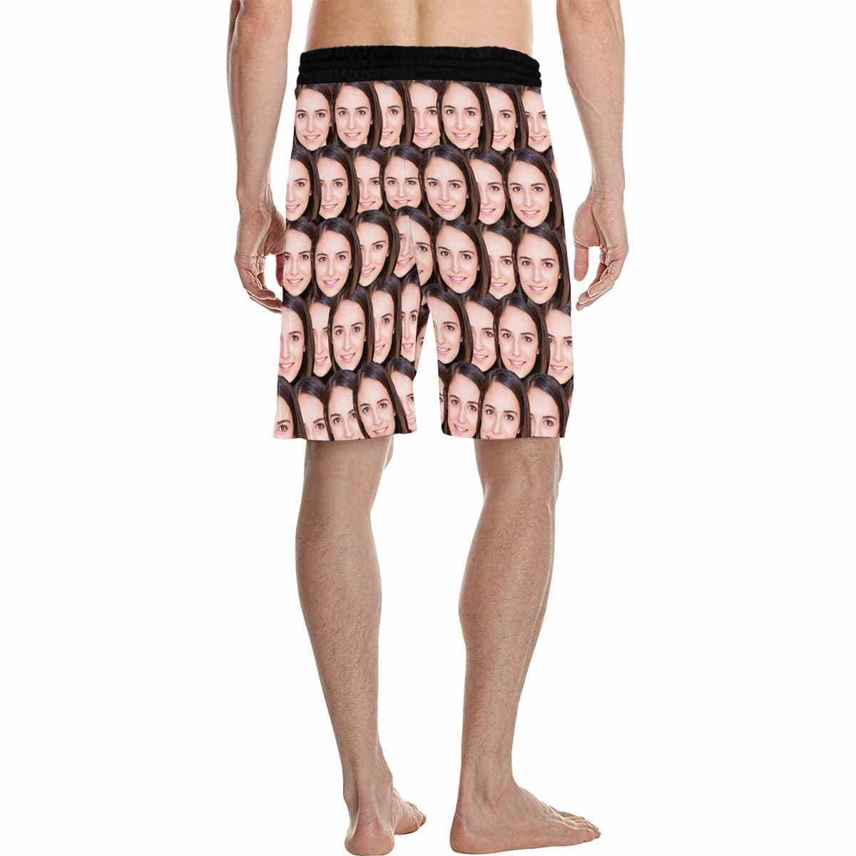 Custom Custom Face All You Simple Personalized Photo Men's All Over Print Casual Shorts - YesCustom