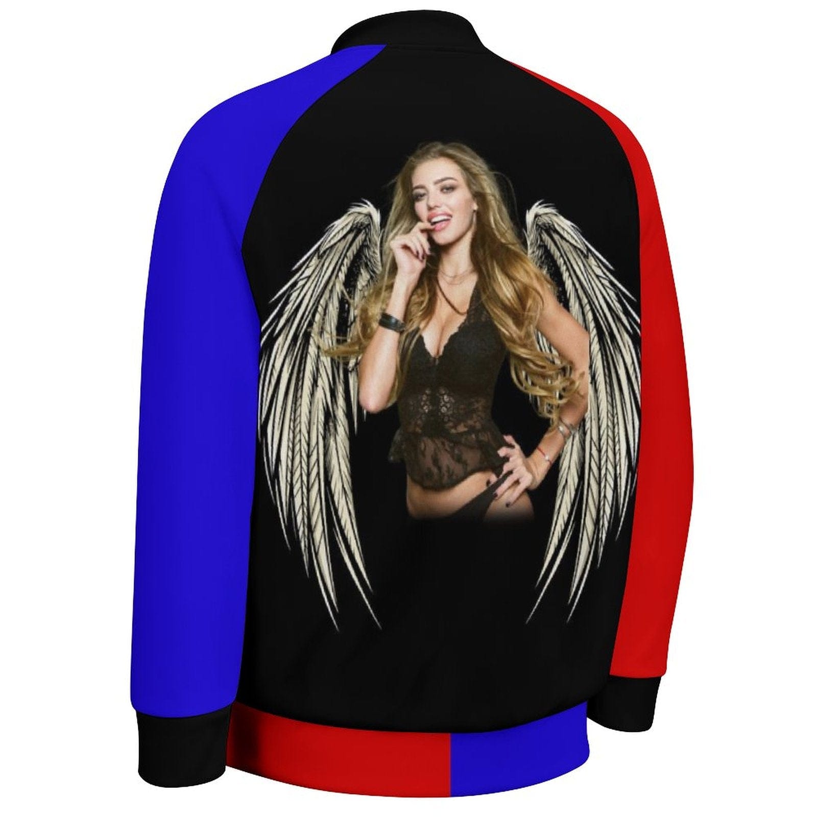 Custom Custom Face Angle Wings Men's Bomber Jacket - YesCustom