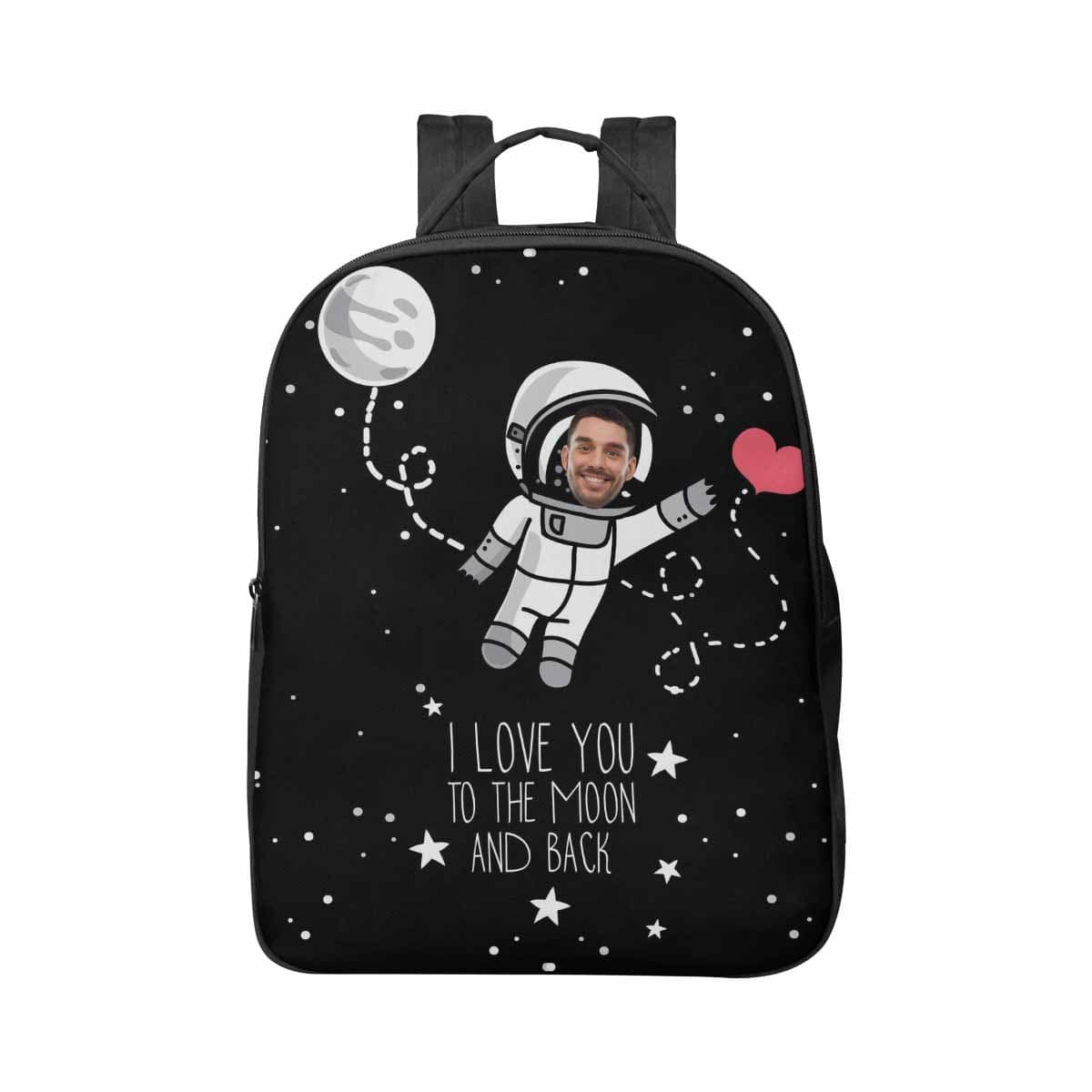Custom Custom Face Astronaut Unisex Nylon Backpack - YesCustom