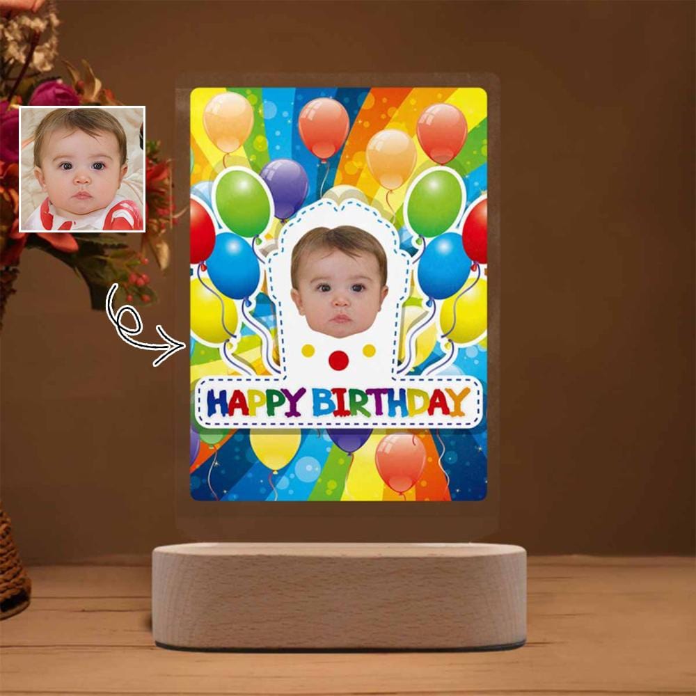 Custom Custom Face Balloon Clear Acrylic Plaque - YesCustom