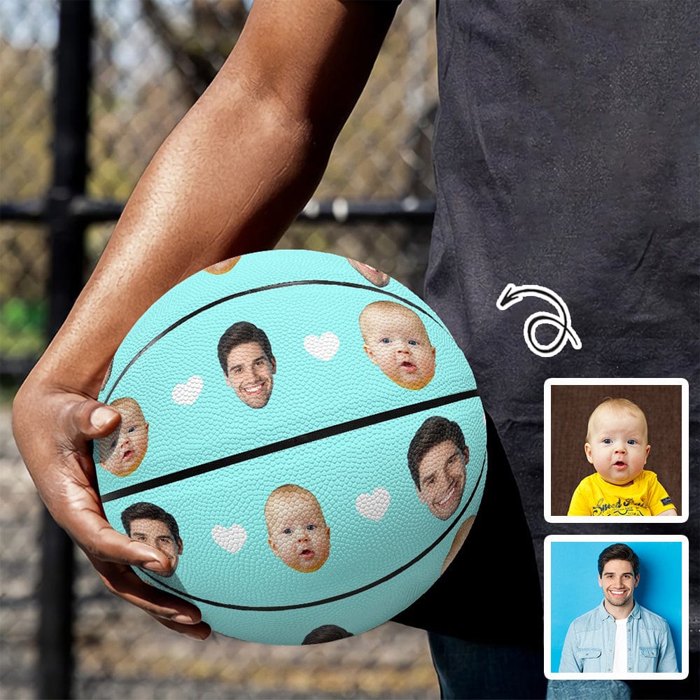 Custom Custom Face Basketball Personalized Basketball Gift for Any Basketball Fan - YesCustom