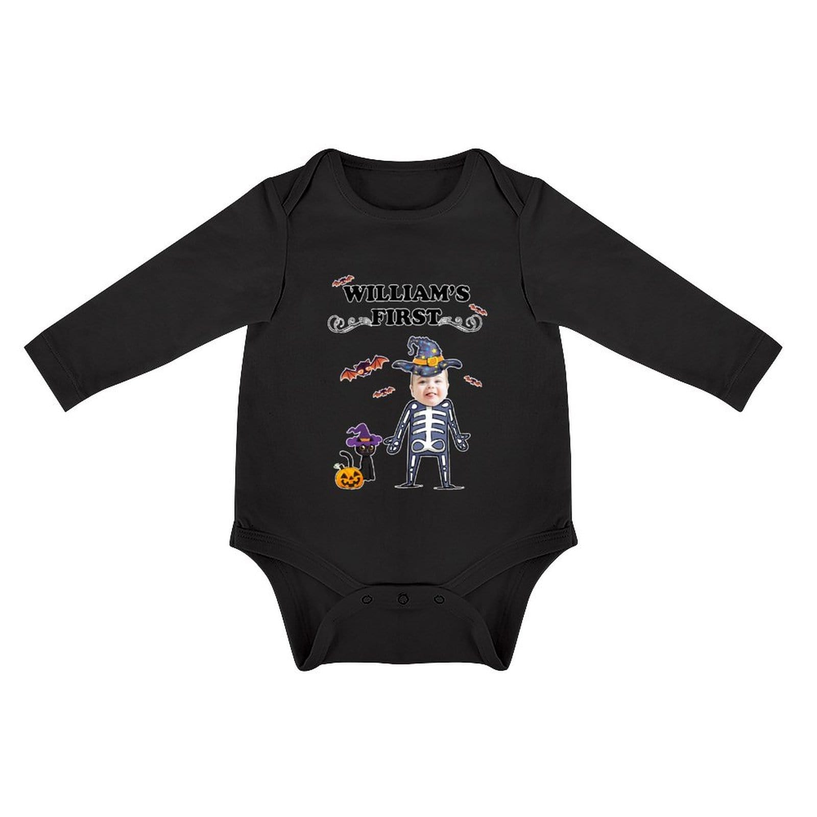 Custom Custom Face Best Gift For Baby Infant Bodysuit One Piece Jumpsuit Personalized Long Sleeve Rompers Baby Clothes - YesCustom