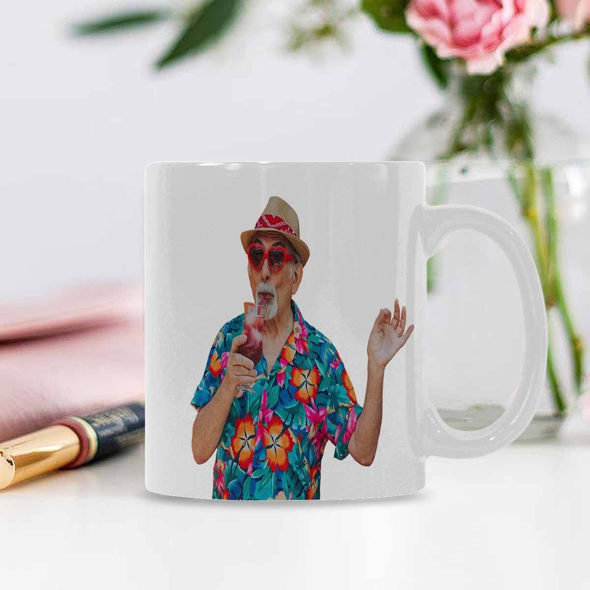 Custom Custom Face Best Grandpa Classical White Mug - YesCustom