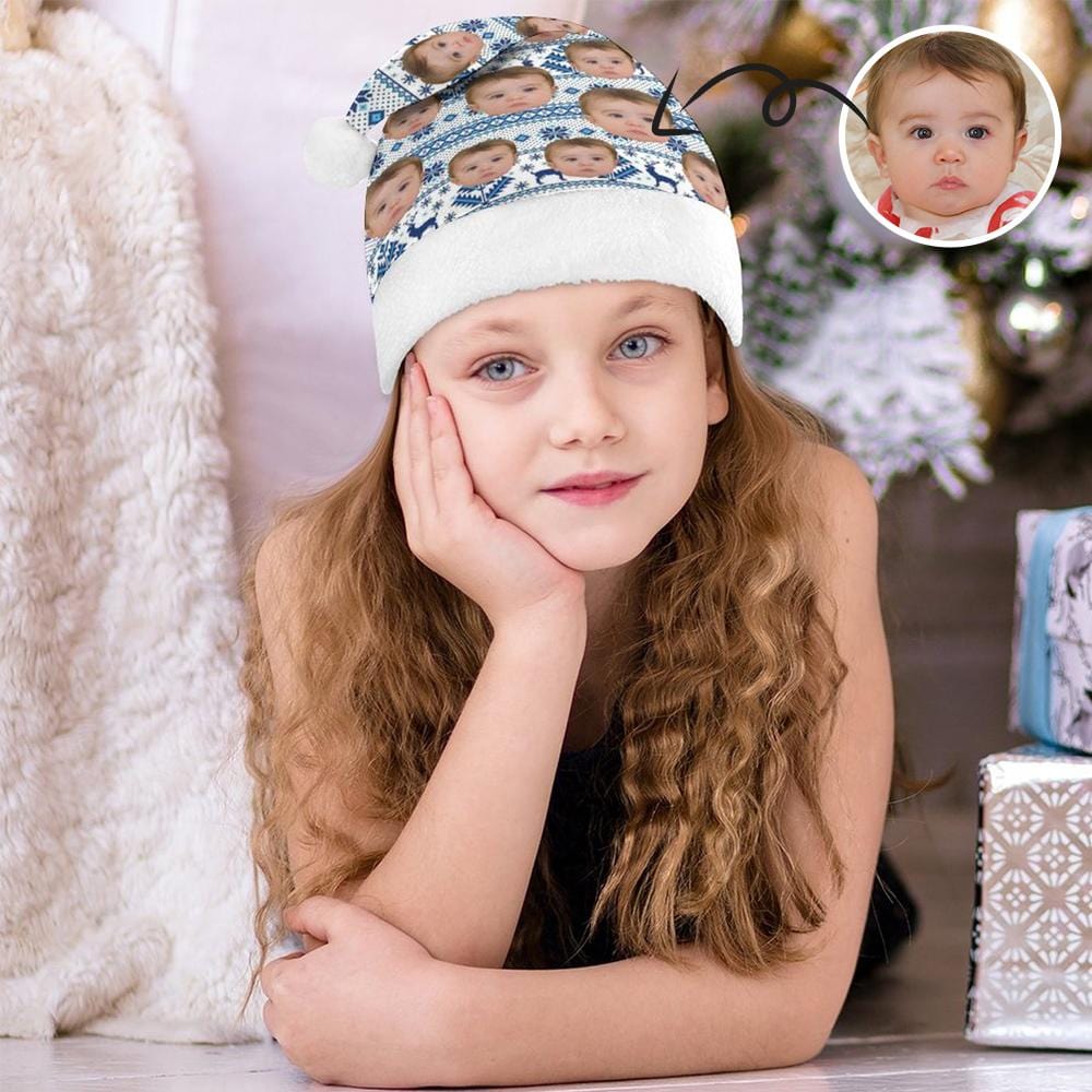 Custom Custom Face Best Love For You Christmas Hat - YesCustom