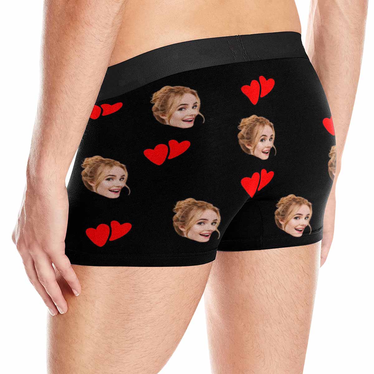 Custom Custom Face Best Love Men's Boxer Brief Made for You Custom Underwear For Valentine's Day Gift - YesCustom