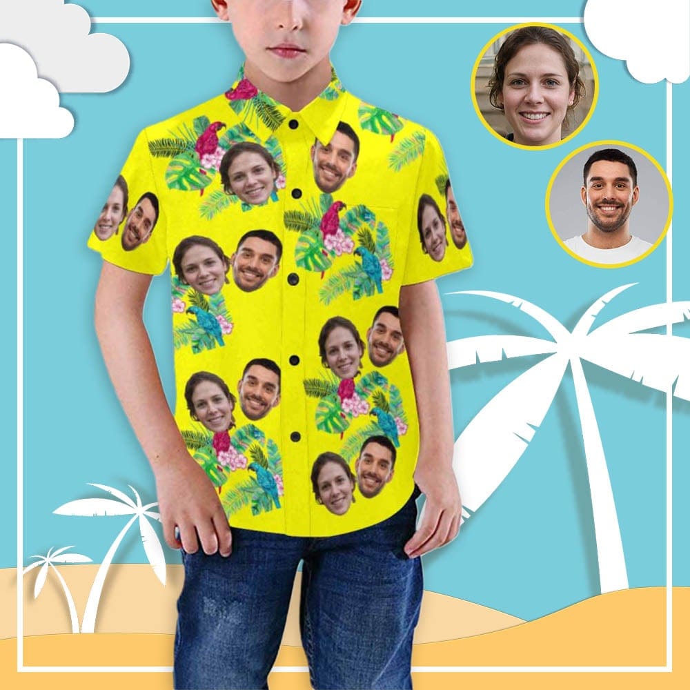 Custom Custom Face Best Love Teenage Hawaiian Shirt - YesCustom