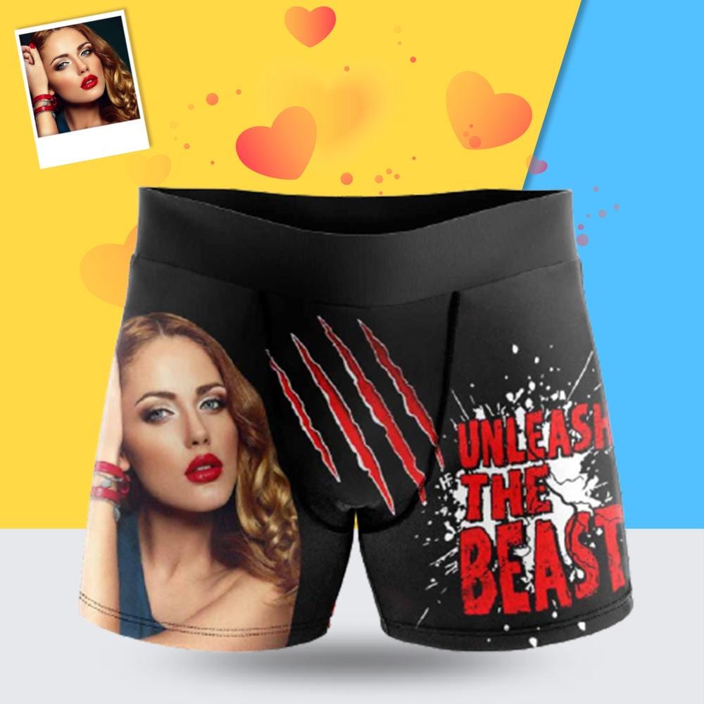 Custom Custom Face Best You Men's All-Over Print Boxer Briefs Print Your Own Personalized Underwear For Valentine's Day Gift - YesCustom